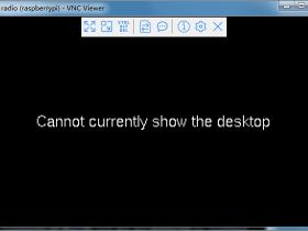 树莓派显示“cannot currently show the desktop”