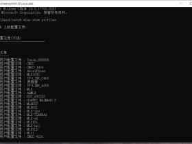 Win10查看以前连接过的WiFi密码